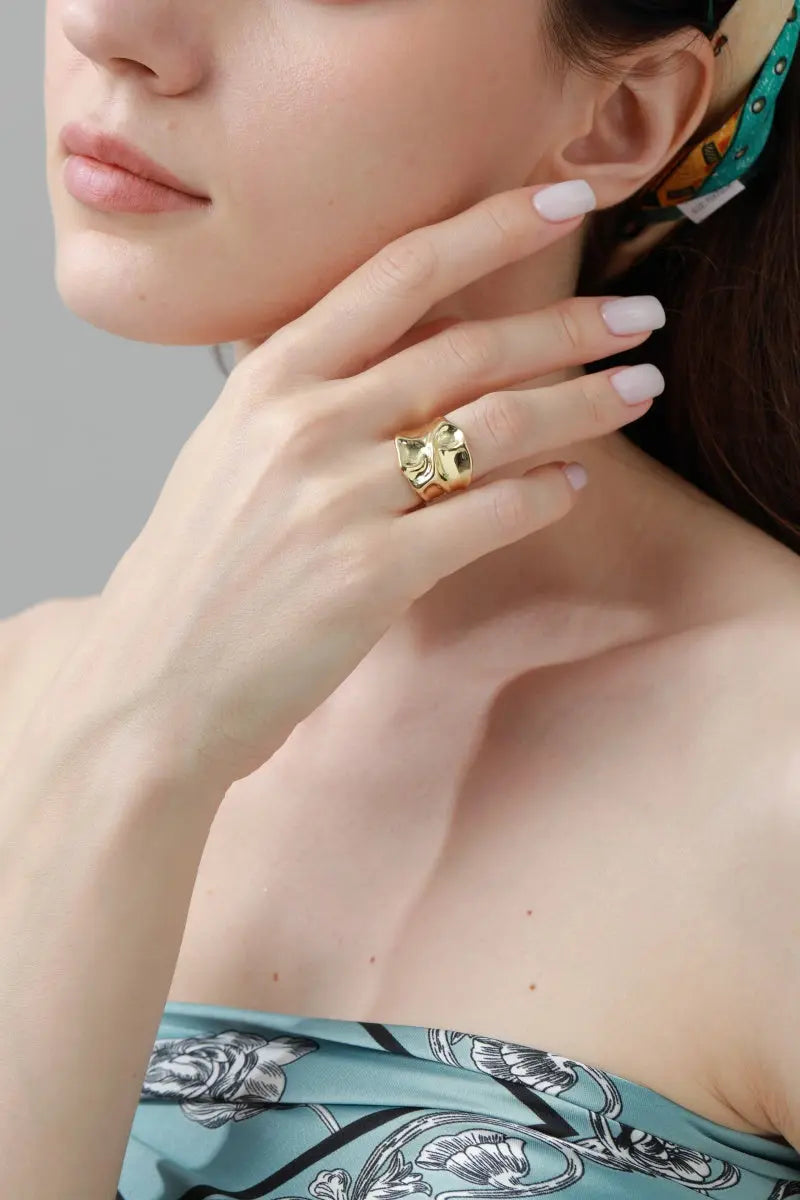 Asymmetric Nugget Rings – Minimalist Luxury Stackables ⚖️✨
