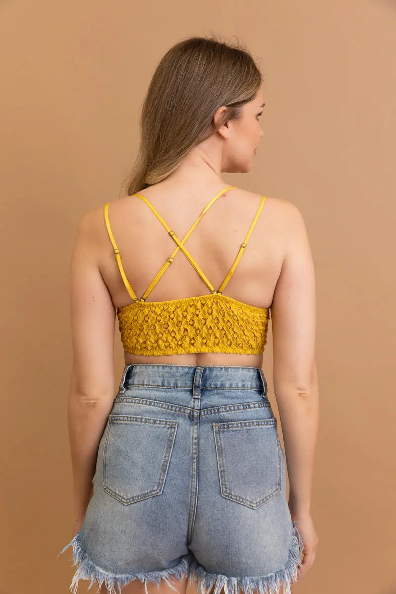 Crochet Lacey Charm Padded Bralette