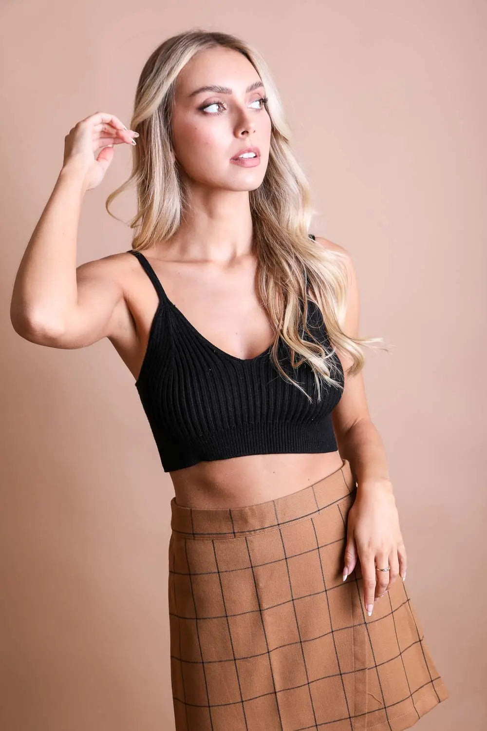 Cuddly Rib Knit Lounge Brami