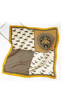 Vintage Patchwork Bandana – Luxe Silk Square Scarf 🌸✨