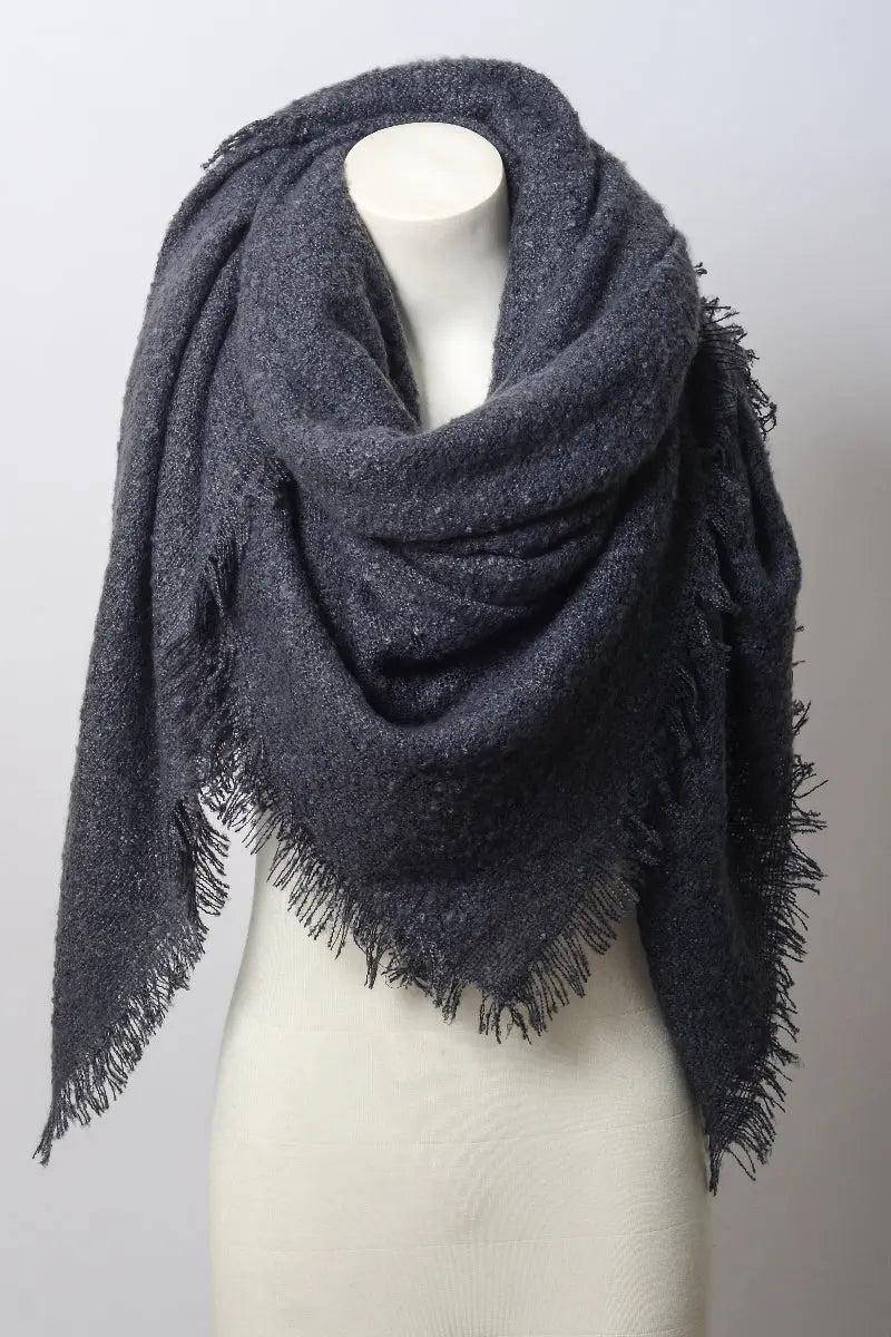 Luxury Mohair Square Scarf – Cozy & Elegant Wrap