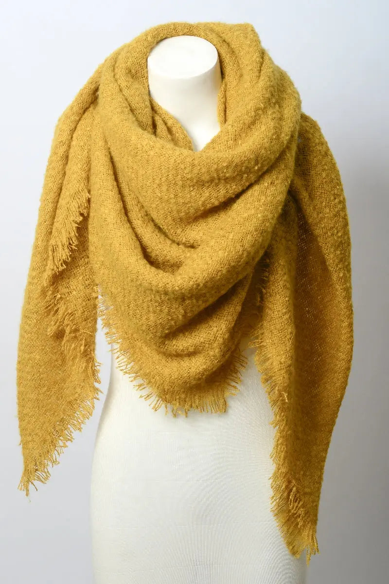 Luxury Mohair Square Scarf – Cozy & Elegant Wrap