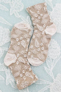 Cashew-Print Socks – Lightweight & Breathable Comfort 🌰🧦