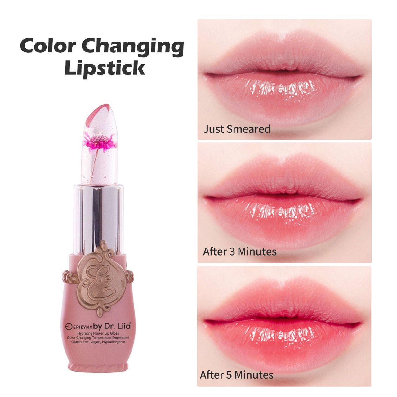 Color-Changing Lip Gloss for Dry Lips