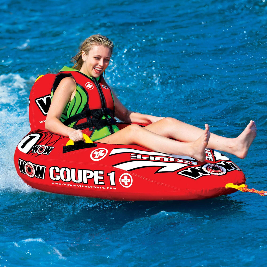 WOW Watersports 1 Person Coupe Cockpit Towable Water Tube
