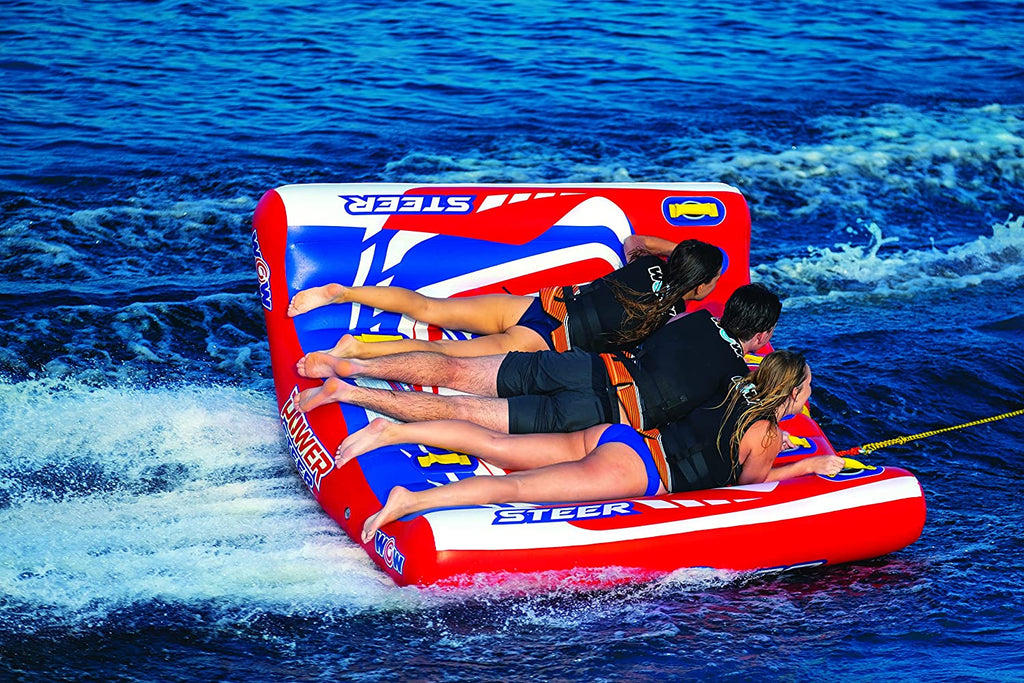 WOW Watersports Power Steer 3 Person 3P Steerable Deck Tube