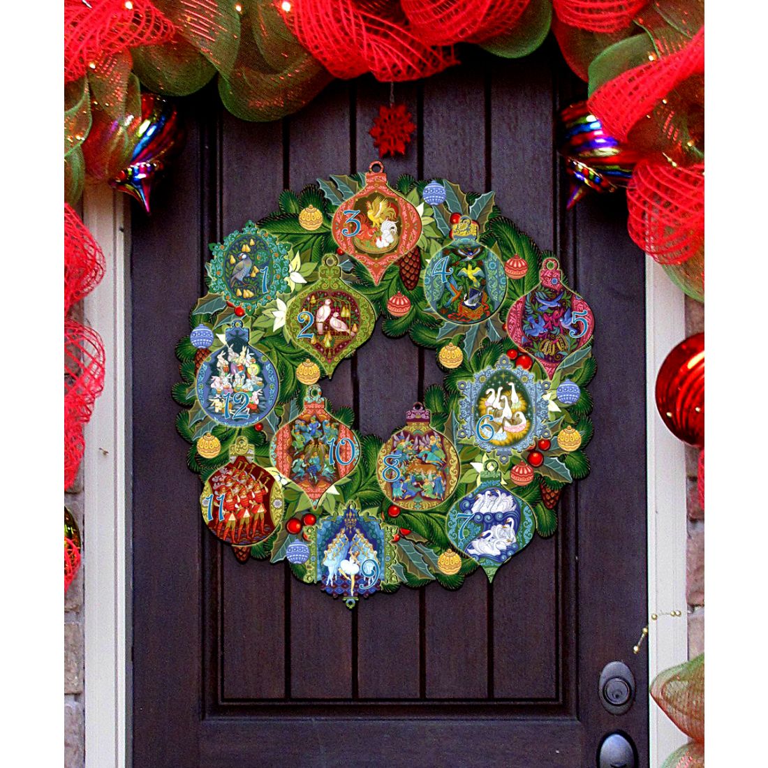 12 Days of Christmas Door Wreath – G. DeBrekht