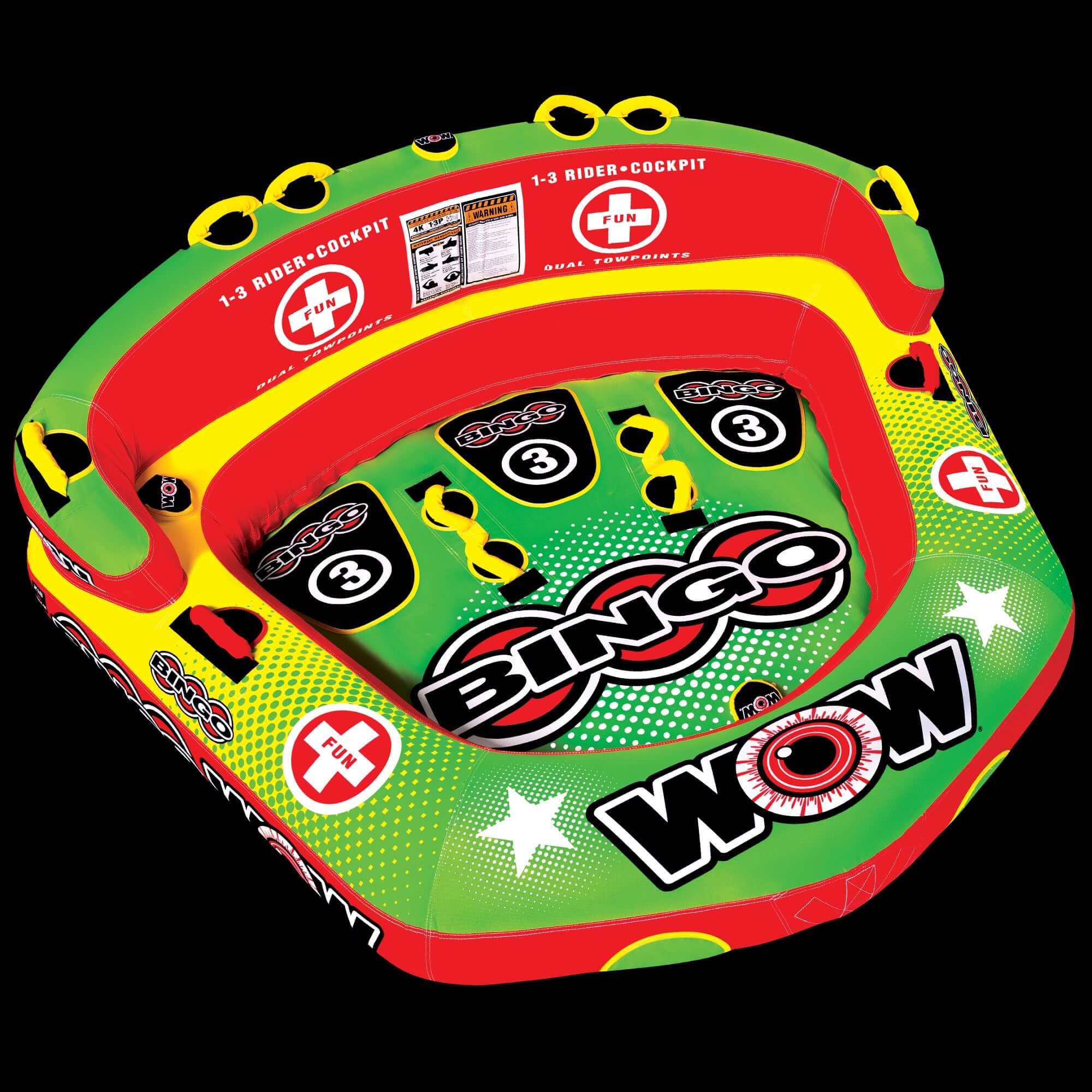 WOW Watersports Bingo 1-3 Person Towable Water Tube