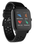 Supersonic Smartwatch with Dynamic Heart Rate, Temperature, Blood Oxygen, and Blood Pressure Monitor