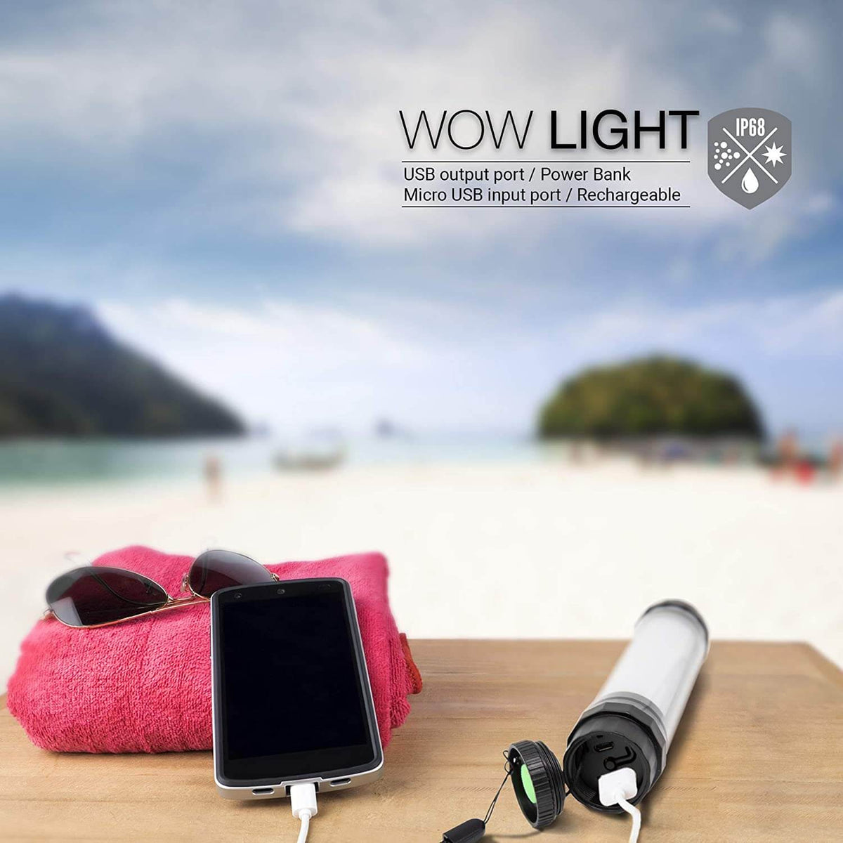 Wow Sports Waterproof Lantern & Flashlight (19-5180/5190)