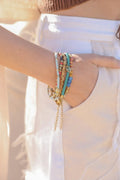 Beaded Gold Stacked Bracelet💚