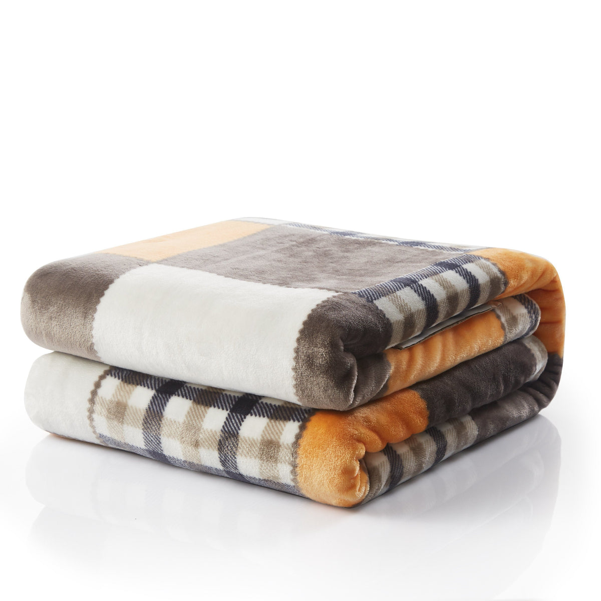 Tache Fall Plaid Patchwork Fleece Throw Blanket