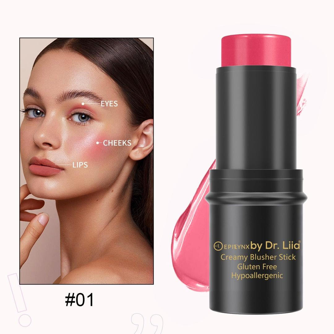 Cream Blush Stick for Cheeks, Lips & Eyes