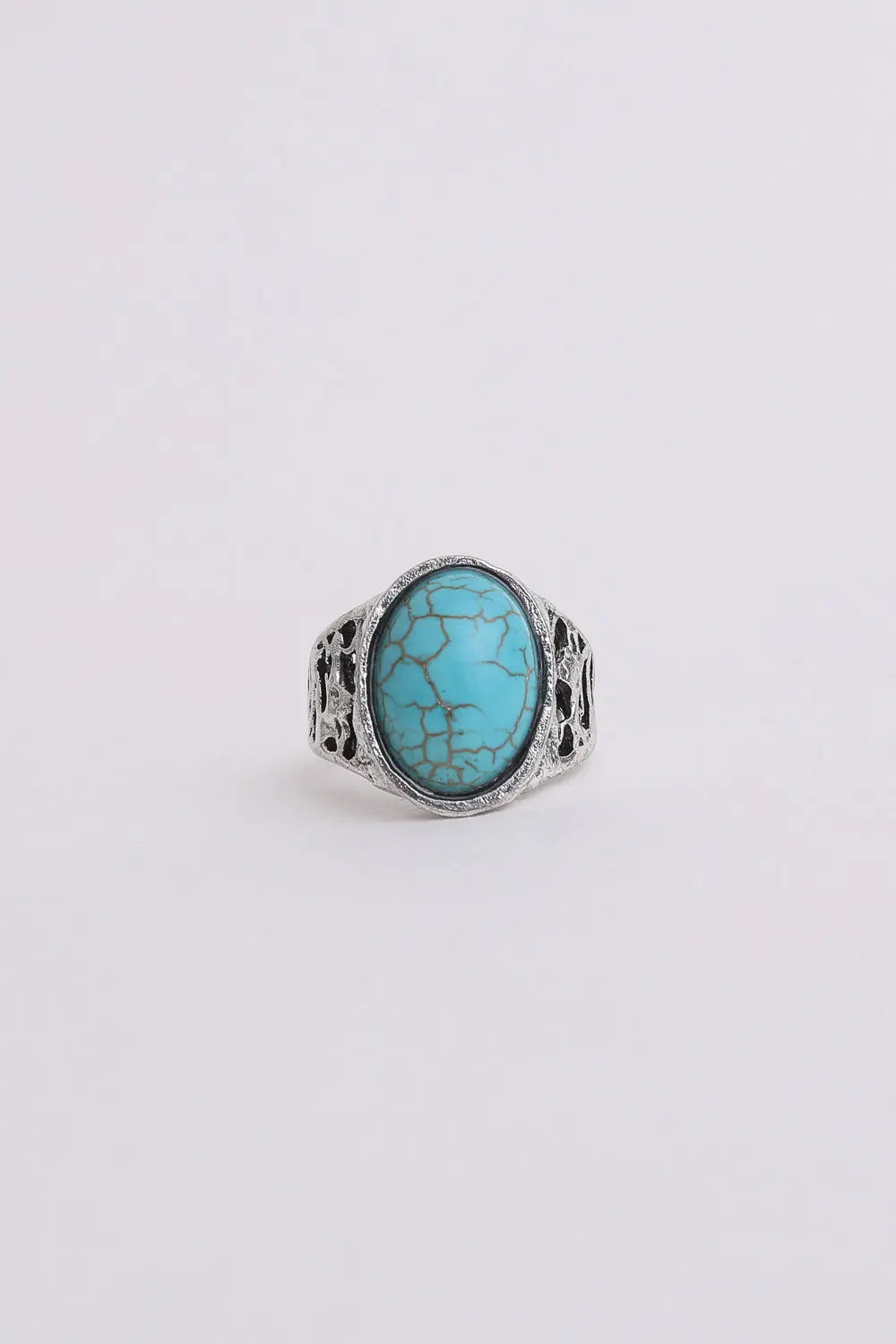 Bohemian Oval Cut Turquoise Ring💍