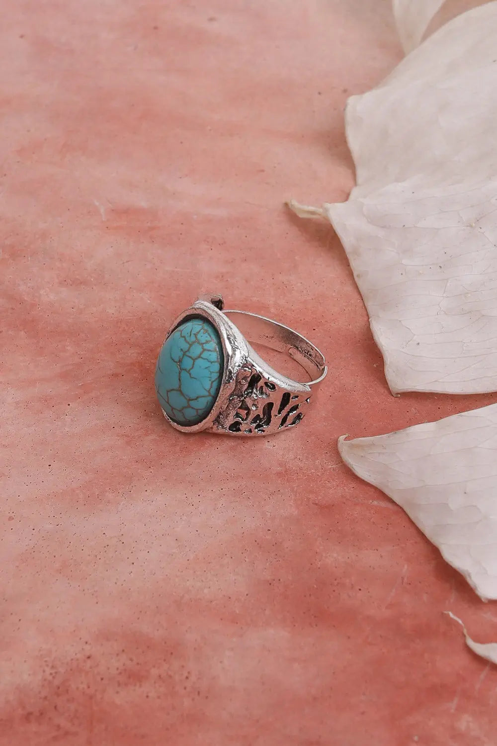 Bohemian Oval Cut Turquoise Ring💍