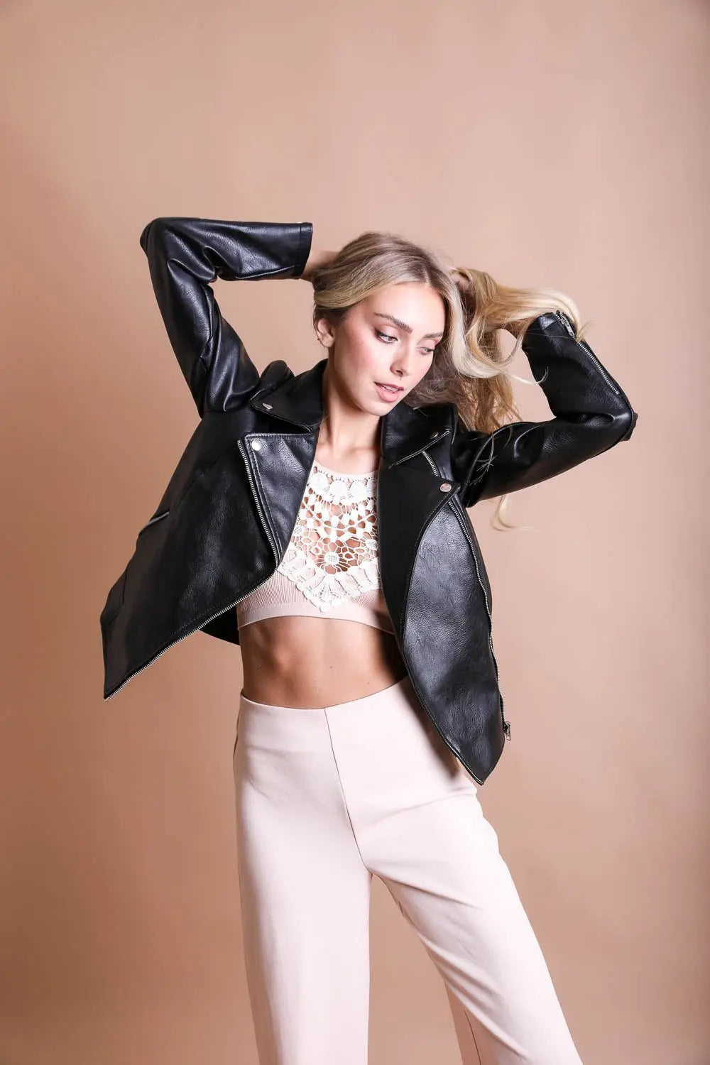 High Neck Crochet Lace Bralette – Stylish Layering Essential