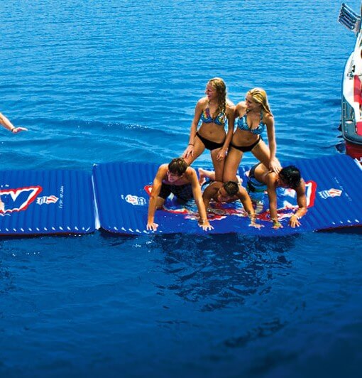 WOW Sports Floating Pool and Lake Water Walkway and Lounge - Green (12-2060)