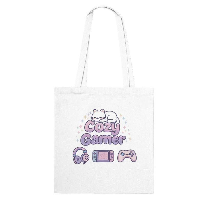 Kawaii "Cozy Gamer" Tote Bag