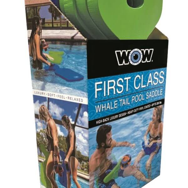 WOW Watersports First-Class Soft Dipped Foam Whale Tail Saddle Seat 6pck PDQ Green