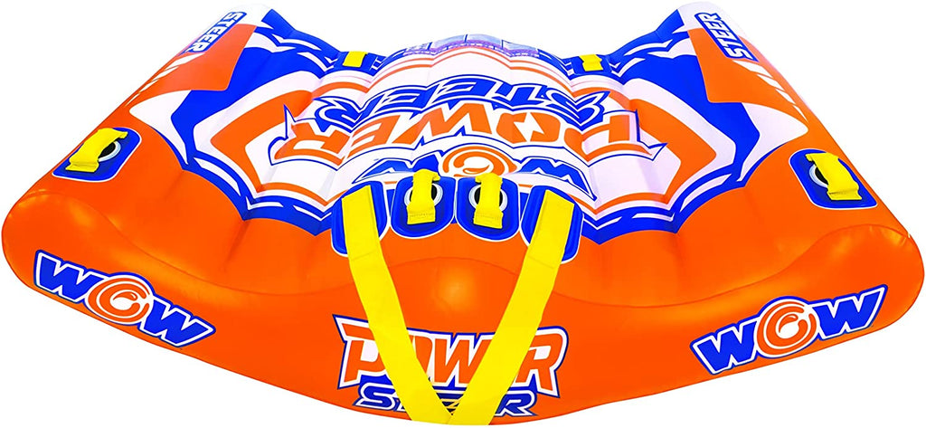 WOW Watersports Power Steer 2 Person 2P Steerable Deck Tube Towable