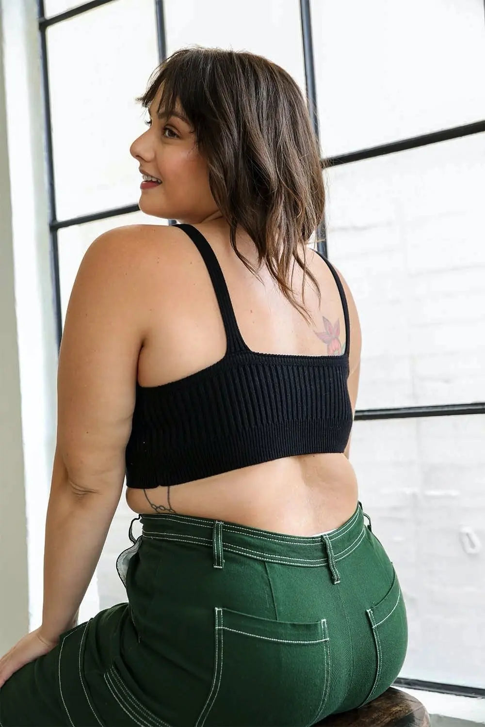 Contour Rib Knit Brami Plus