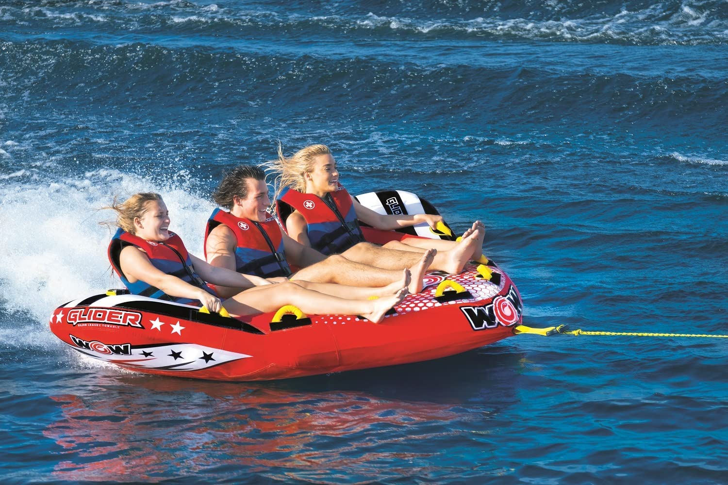 WOW Watersports Glider 3 Person 3P Towable with Flex Seating