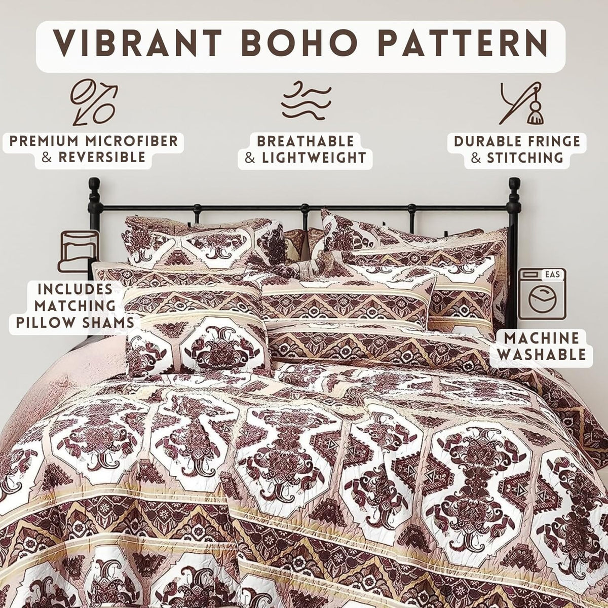 DaDa Oriental Kilim Bedspread Set with Shams