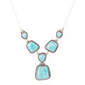 Earth and Sky Blue Turquoise Sterling Silver Necklace