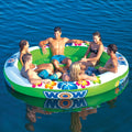 WOW Watersports Floating 6 Person Stadium Islander Water Lounge and Island