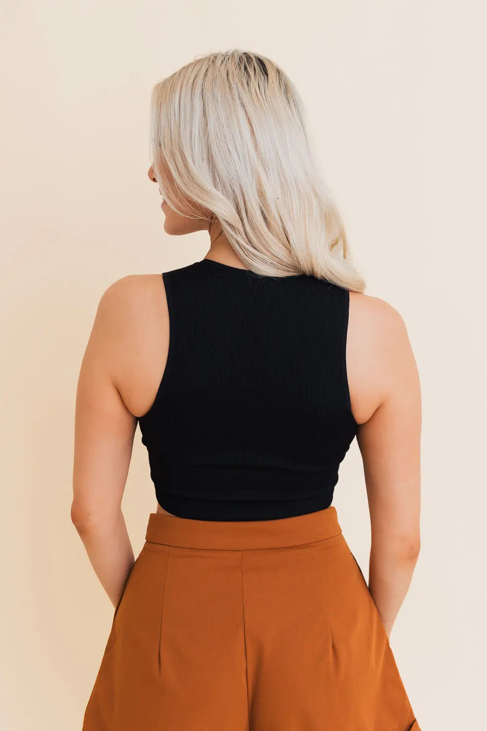 Eco Chic Ribbed Harmony Crop Top