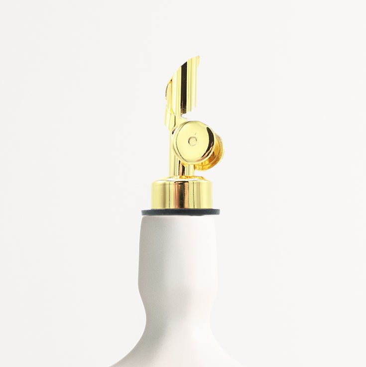 Self-Closing Gold Pour Spout