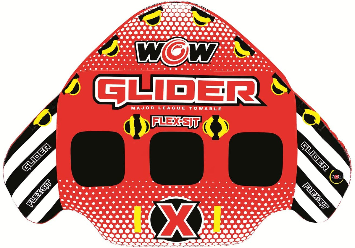 WOW Watersports Glider 3 Person 3P Towable with Flex Seating