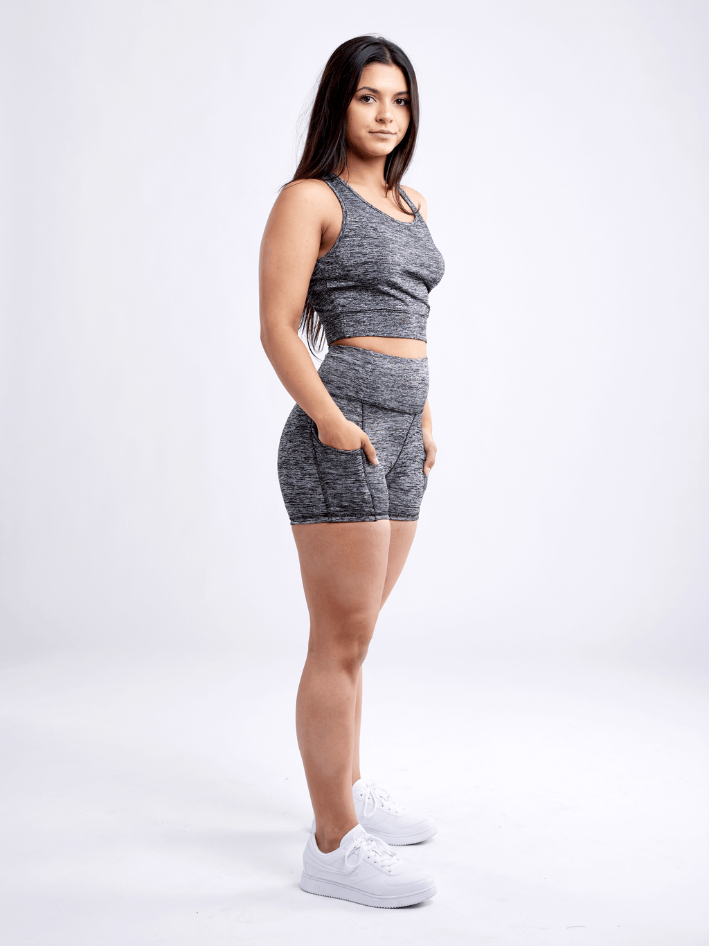 JupiterGear High-Waisted Athletic Shorts with Side Pockets