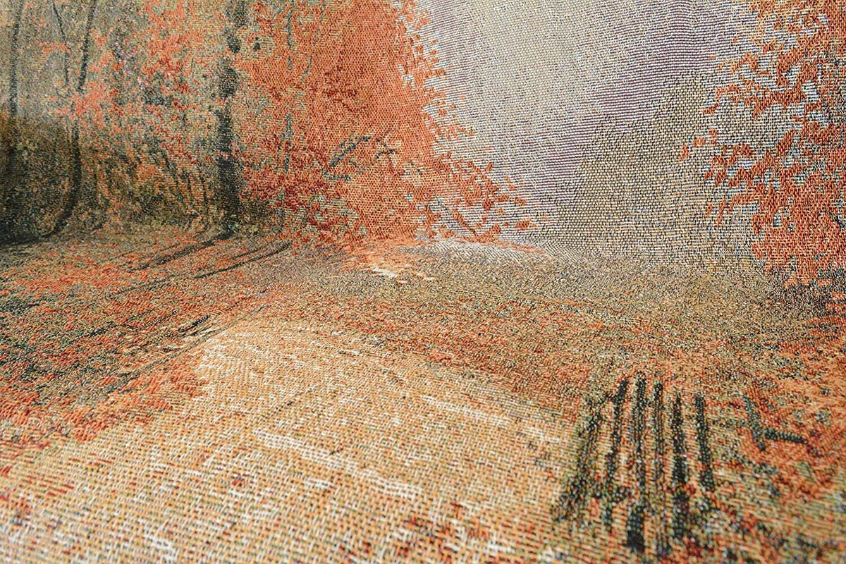 Autumn Leaves Woven Tapestry Throw Blanket – 50 x 60 in