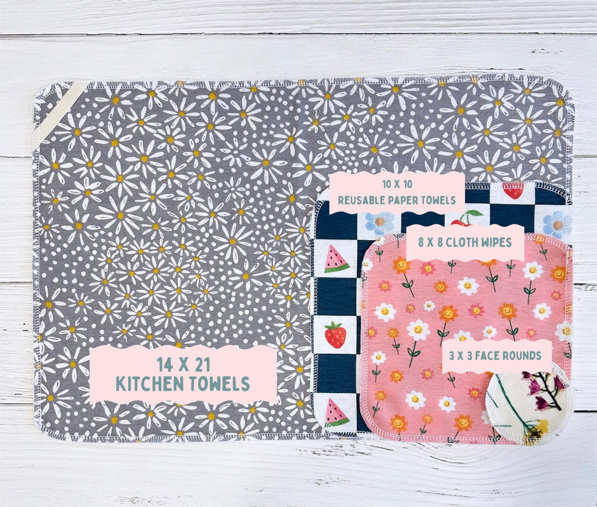 Surprise Print Kitchen Towels – Set of 2
