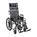 Silver Sport Full-Reclining Wheelchair, Desk Arms, 20" Seat