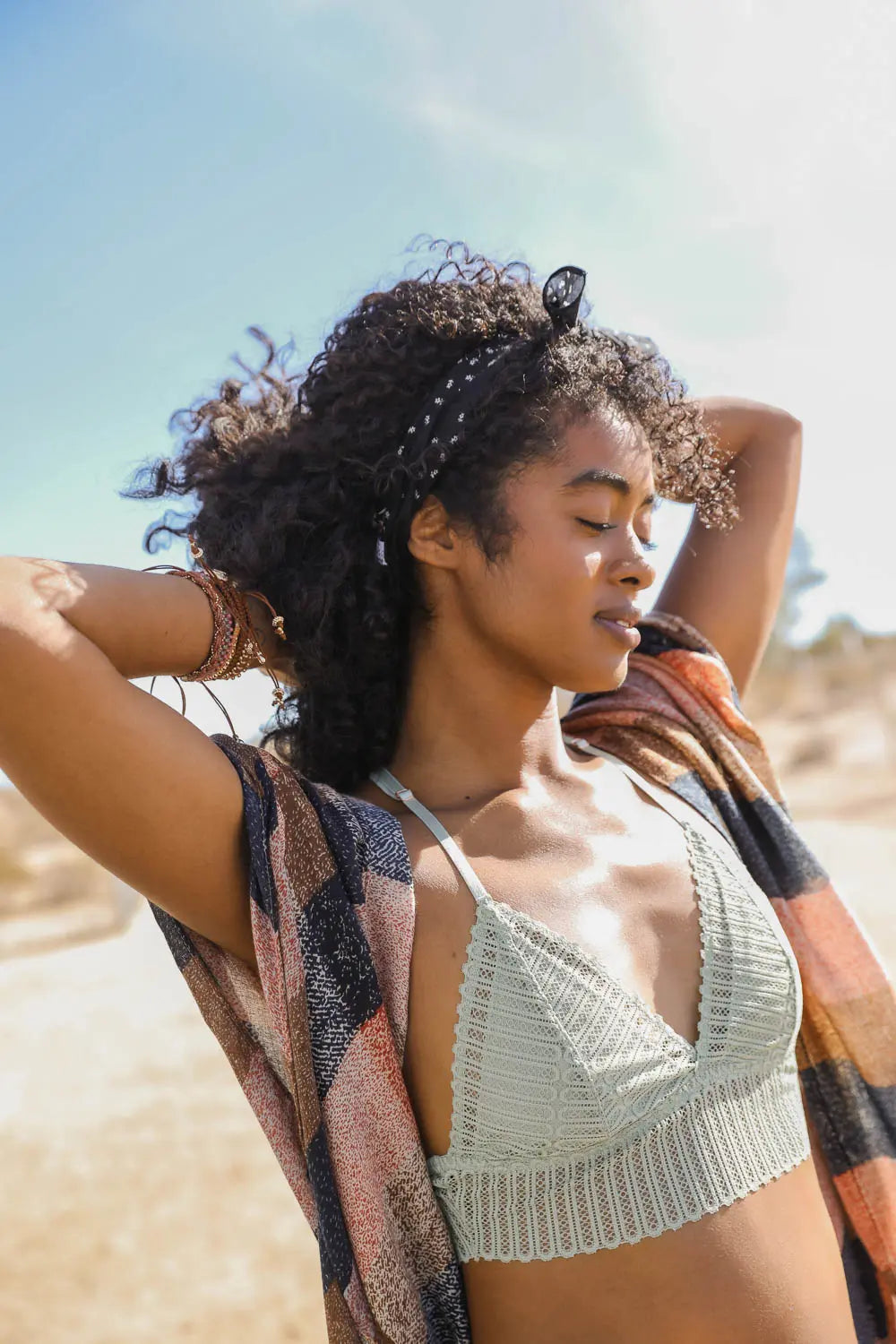 Lace Boho Racerback Bralette