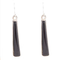 Line Black Onyx Sterling Silver Drop Earrings