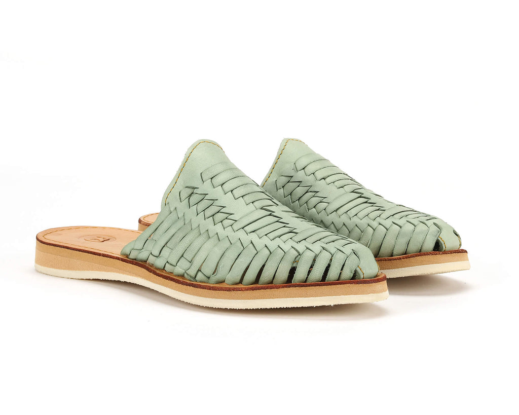 Marbella Huarache Slip-On Teal