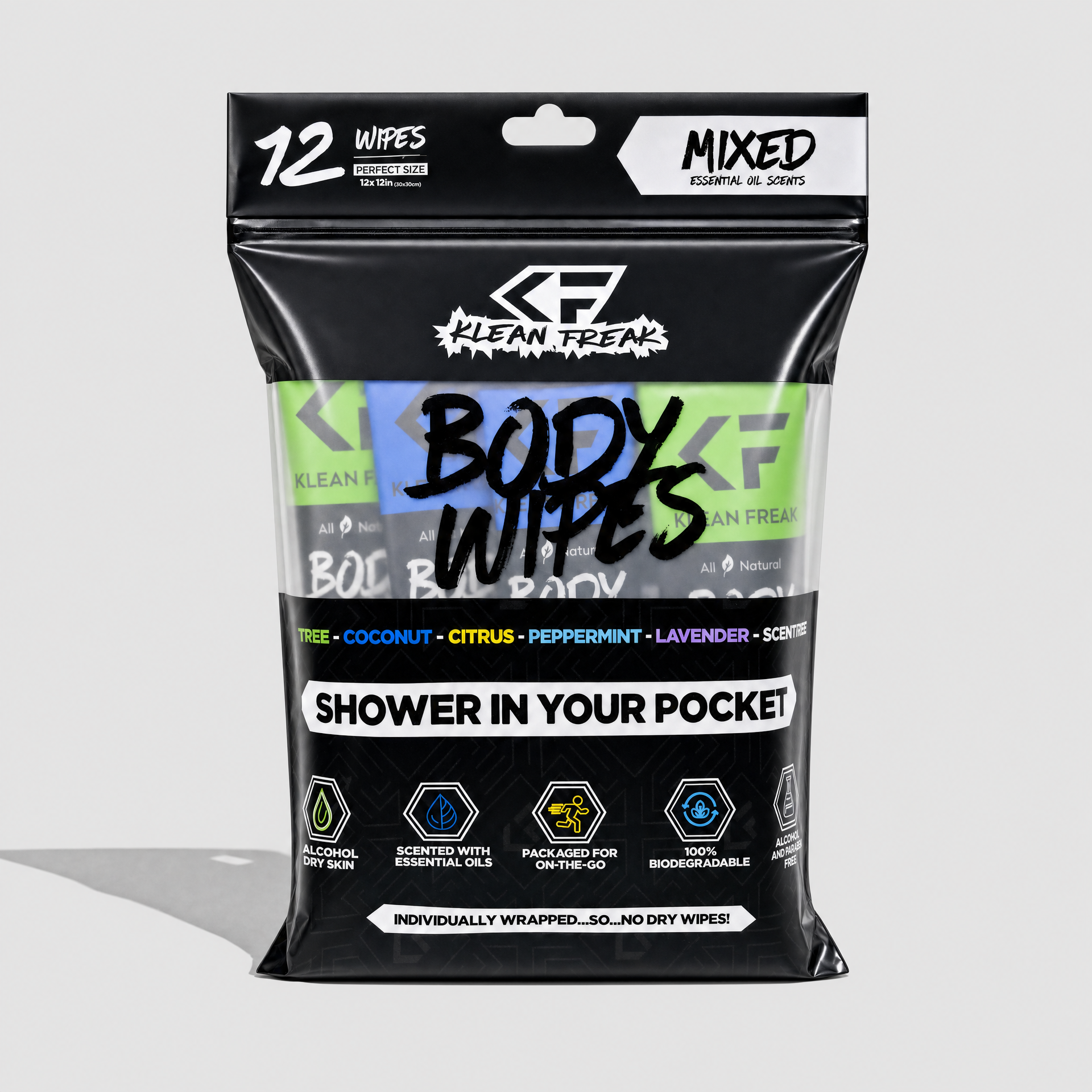 Body Wipes - 12 Pack