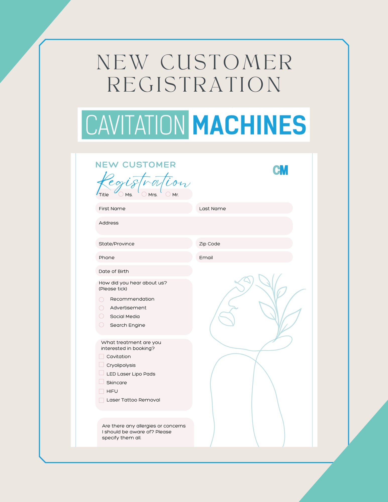 Shape Tactics New Customer Registration Form