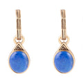 Nova Half-Hoop Blue Lapis and Golden Earrings