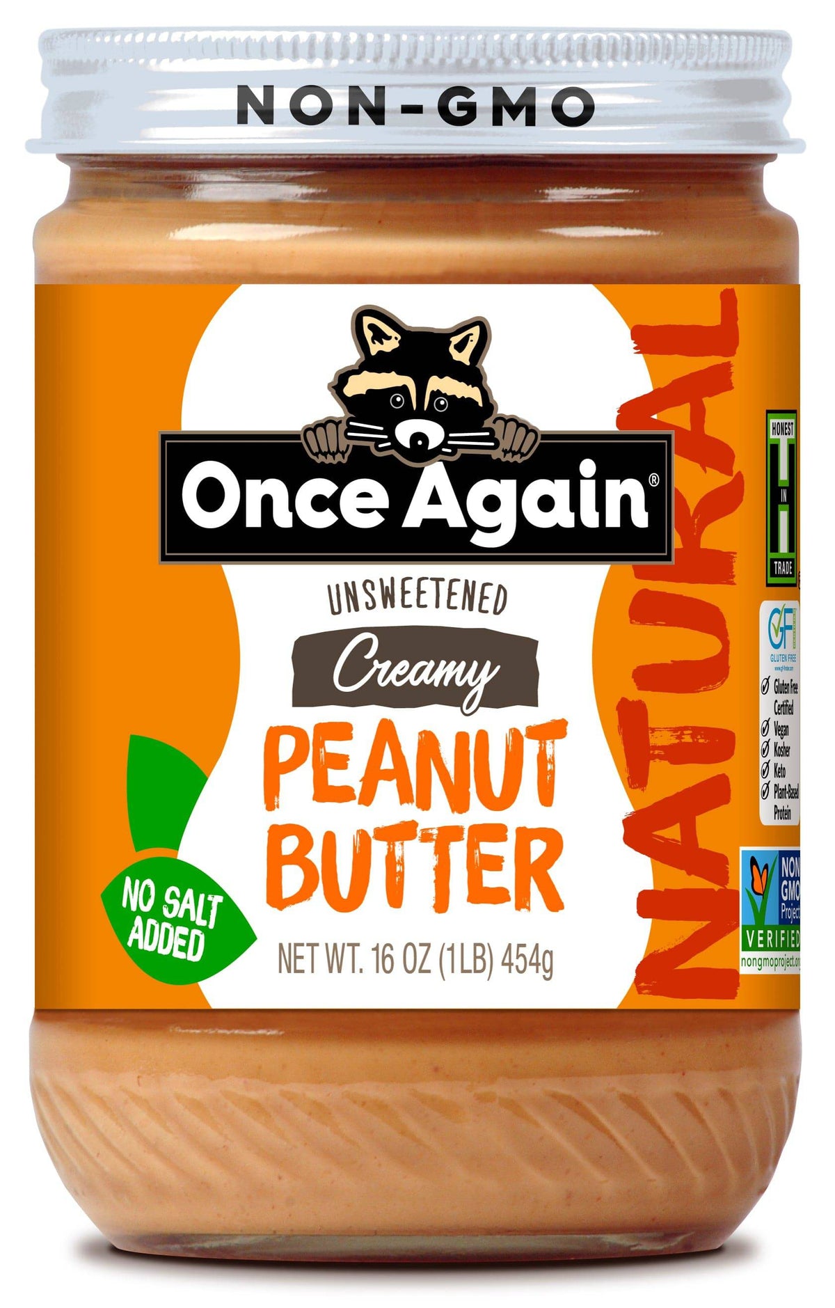 Peanut Butter, Creamy, No Salt