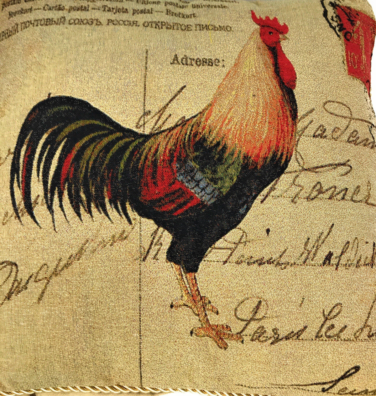 DaDa Rooster Farmhouse Pillow Covers with Inserts – Set of 2