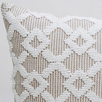 Beige Decorative Throw Pillow – 20 x 20 in