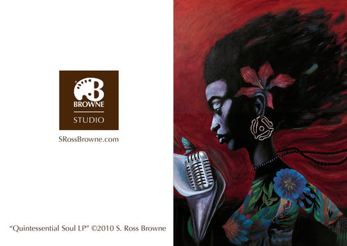 'QUINTESSENTIAL SOUL LP' S. Ross Browne Greeting Card: 5x7 Frame Ready