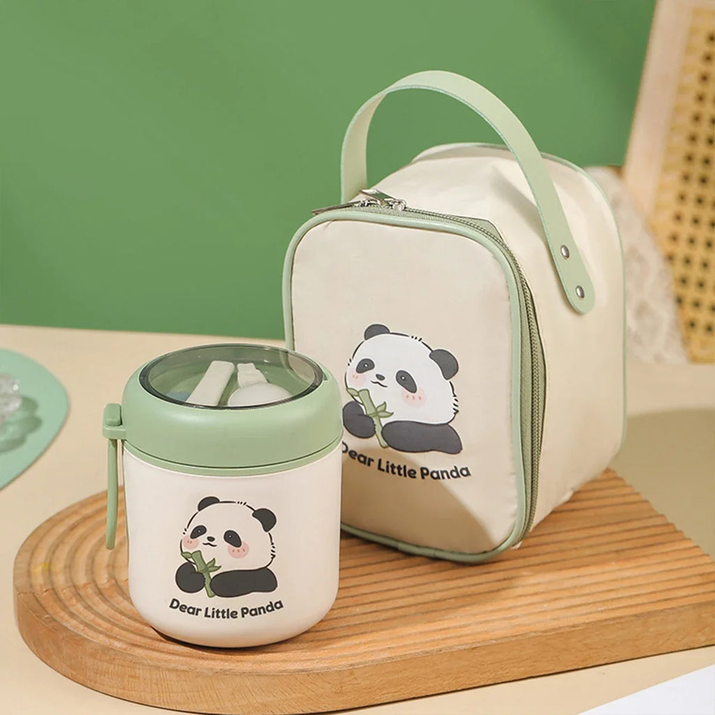 Round Panda Bento Box