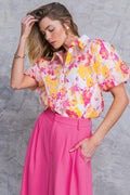 EFFORTLESS OUTLOOK WOVEN TOP