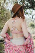 Spring Floral Lattice Bralette – Romantic Lace Finish