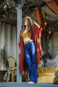 Suede Antique Western Buckle Belt